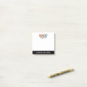 美容師パーソナライズされたレトロ美容師ギフト ポストイット (デスク上)