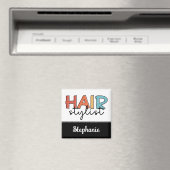 美容師パーソナライズされたレトロ美容師ギフト マグネット (インサイチュ (食洗機))