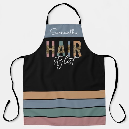 美容師パーソナライズされた美容師 エプロン (正面)