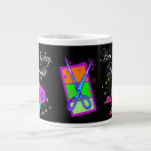 美容師パーソナライズされたDIVA ジャンボコーヒーマグカップ (正面)