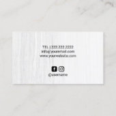 美容師ビーナス女神&シザー美しいサロン 名刺 (裏面)