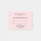 美容師ピンクと黒あなたの次のアポイントメント ポストイット (正面)