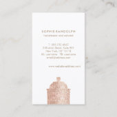 美容師ピンクシークインスプレー缶 名刺 (裏面)