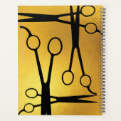 美容師フェイク鋏金ゴールドサロンアポイントメント プランナー手帳 (裏面)