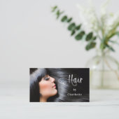 美容師フォトスクリプト美しいQRコード 名刺 (スタンド正面)