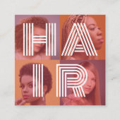 美容師フォト名刺 スクエア名刺 (正面)