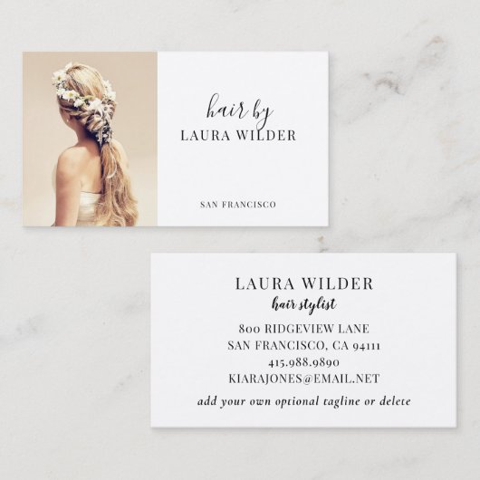 美容師フォト名刺 名刺 (正面/裏面)
