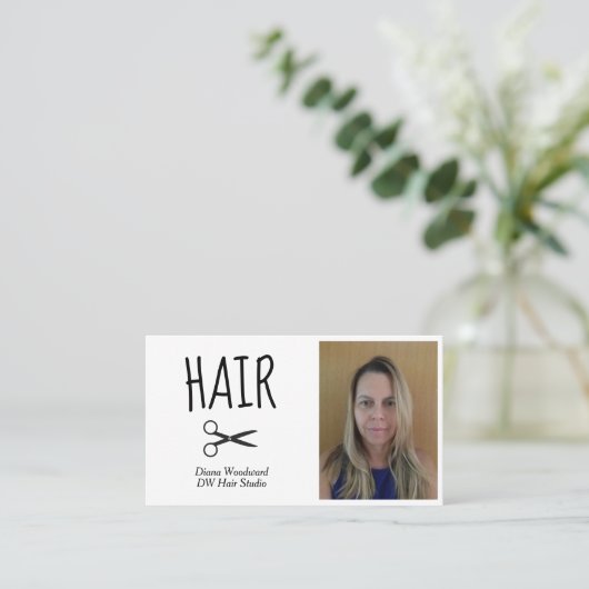 美容師フォト名刺 名刺 (スタンド正面)