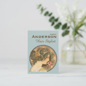 美容師フラワーズ美しいCC0644名刺 名刺 (スタンド正面)