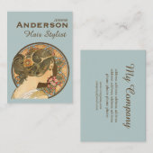 美容師フラワーズ美しいCC0644名刺 名刺 (正面/裏面)