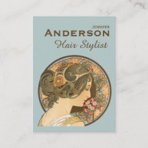 美容師フラワーズ美しいCC0644名刺