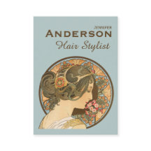 美容師フラワーズ美しいCC0644名刺