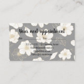 美容師フローラブラック 予約カード (裏面)