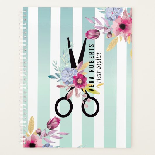 美容師フローラ金ゴールドシザー&美しいサロン プランナー手帳 (正面)