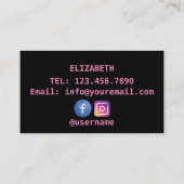 美容師フローラ 名刺 (裏面)