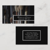 美容師ブラシスタイルメイクアップアーティスト 名刺 (正面/裏面)