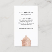 美容師ブラックサロンバラ金ゴールドヘアスプレー 名刺 (裏面)