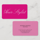 美容師プレーンシンプルプロフェッショナルクリーン 名刺 (正面/裏面)