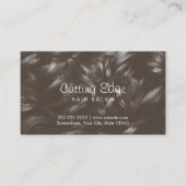 美容師プロフェッショナルカーリーヘアの背景 予約カード (正面)