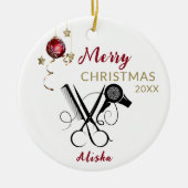 美容師プロフェッショナルサロンセラミックオーナメント セラミックオーナメント (正面)