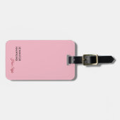 美容師プロフェッショナル淡フェミニン色 ラゲッジタグ (正面横)
