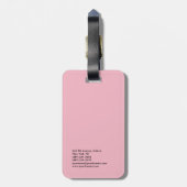 美容師プロフェッショナル淡フェミニン色 ラゲッジタグ (裏面縦)