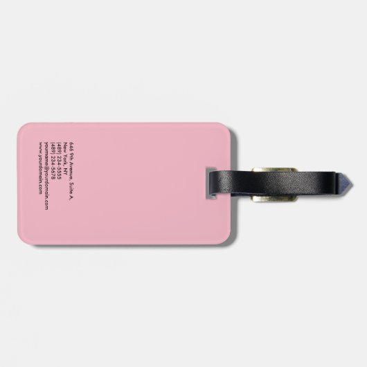 美容師プロフェッショナル淡フェミニン色 ラゲッジタグ (裏面横)