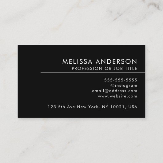 美容師プロフェッショナルQRコードロゴモダン 名刺 (裏面)