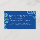 美容師ヘアサロンアポイントメント名刺 名刺 (裏面)