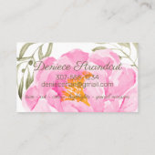 美容師ヘアサロンアポイントメント名刺 名刺 (裏面)