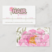 美容師ヘアサロンアポイントメント名刺 名刺 (正面/裏面)