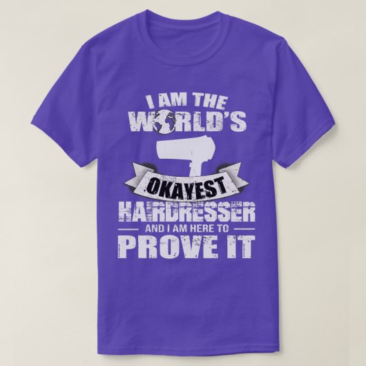 美容師ヘアサロンカットヘアスタイリスト Tシャツ (デザイン正面)