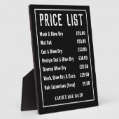 美容師ヘアサロン価格表 フォトプラーク (側面)