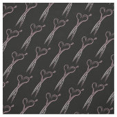 美容師ヘアスタイリストの髪の金ゴールドハサミ模様 ファブリック (見本)