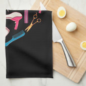 美容師ヘアスタイリストツールハート キッチンタオル (四つ折り)