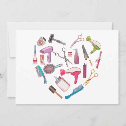 美容師ヘアスタイリストツールハート シーズンカード (正面)
