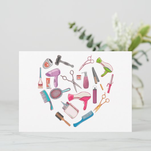 美容師ヘアスタイリストツールハート シーズンカード (スタンド正面)