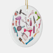 美容師ヘアスタイリストツールハート セラミックオーナメント (右)