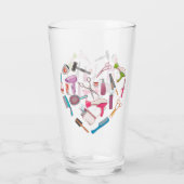 美容師ヘアスタイリストツールハート タンブラーグラス (裏面)