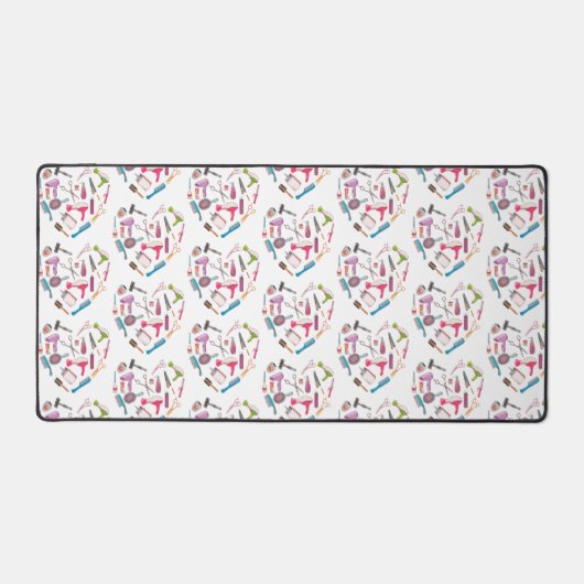 美容師ヘアスタイリストツールハート デスクマット (正面)