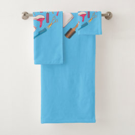 美容師ヘアスタイリストツールハート バスタオルセット