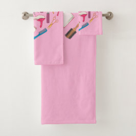 美容師ヘアスタイリストツールハート バスタオルセット