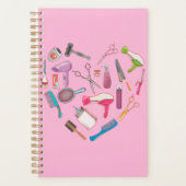 美容師ヘアスタイリストツールハート プランナー手帳 (正面)