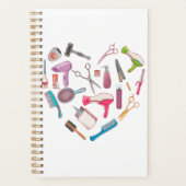美容師ヘアスタイリストツールハート プランナー手帳 (正面)