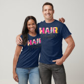 美容師ヘアドレッサーヘアハスラー絞り染め Tシャツ (ユニセックス)