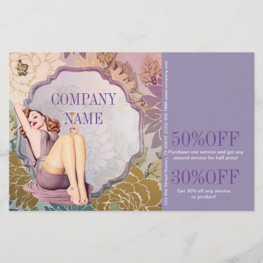 美容師ヘアメイクアーティストスパサロン チラシ (正面)