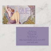 美容師ヘアメイクアーティストスパサロン 名刺 (正面/裏面)