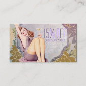 美容師ヘアメイクアーティストスパサロン 名刺 (正面)