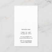 美容師ボーティシャン美しい 名刺 (裏面)