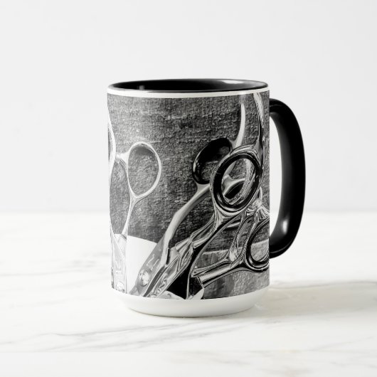 美容師マグ – ハサミ マグカップ (正面右)